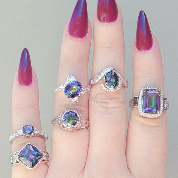 Jewelry - Pick your Rainbow Topaz .925 Ring NWOT 👈